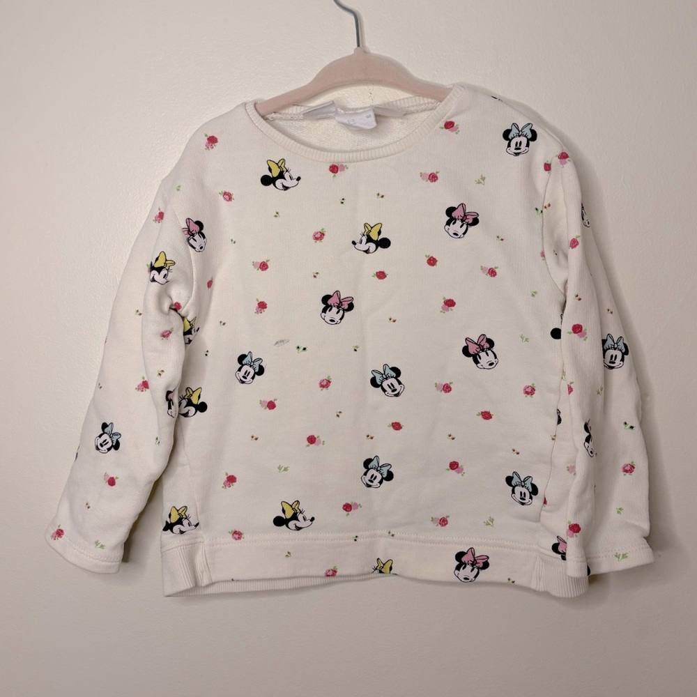 Zara Disney Minnie Mouse sweatshirt size 2-3 year